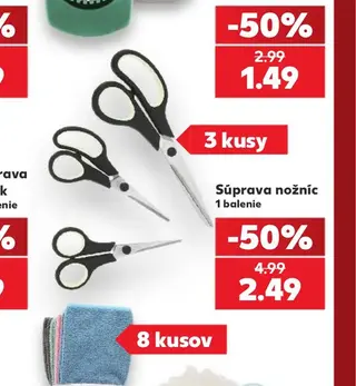 Súprava nožníc 3 kusy