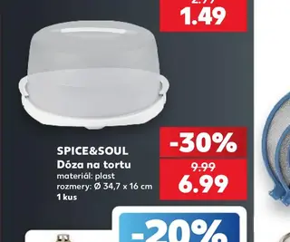 Spice&Soul Dóza na tortu plast Ø 34,7 x 16 cm