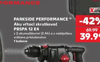 Parkside Performance Aku vŕtací skrutkovač PBSPA 12 E4