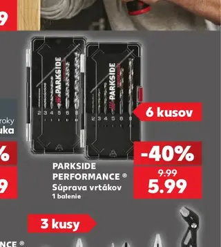 Parkside Performance Súprava vrtákov