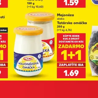Majonéza alebo Tatárska omáčka 250 g
