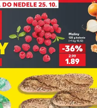 Maliny 125 g