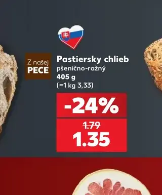 Pastiersky chlieb pšenično-ražný 405 g