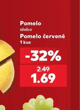 Pomelo alebo Pomelo červené 1 kus