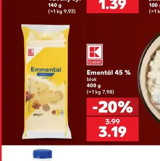 Ementál 45 % blok 400 g