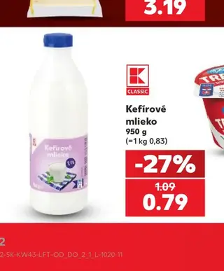 Kefírové mlieko 950 g