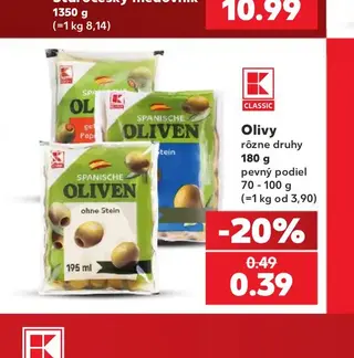 K-Classic Olivy rôzne druhy 180 g
