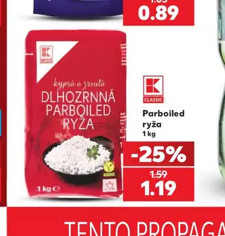 K-Classic Parboiled ryža 1 kg