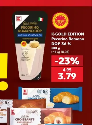 K-GOLD EDITION Pecorino Romano DOP 36 % 200 g