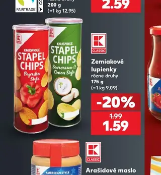 K-Classic Zemiakové lupienky 175 g