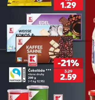 K-Classic Čokoláda 200 g