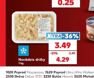 Hovädzie držky 1 kg