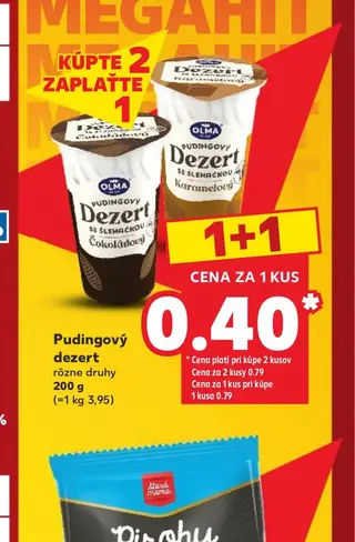 Pudingový dezert rôzne druhy 200 g