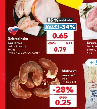 Debrecínska pečienka pultový predaj 100 g