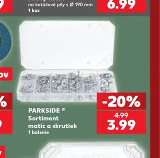 Parkside Sortiment matíc a skrutiek
