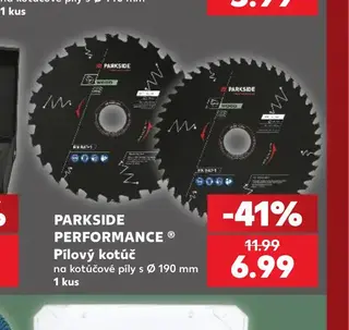 Parkside Performance Pílový kotúč na kotúčové píly s Ø 190 mm