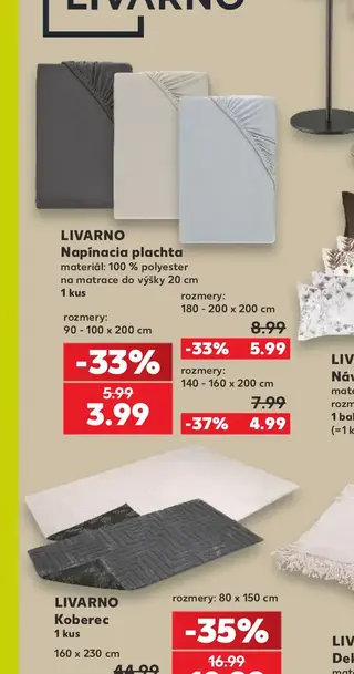 Livarno Napínacia plachta 90 - 100 x 200 cm
