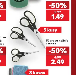 Súprava nožníc 3 kusy