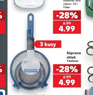 Súprava sitiek 3 kusy