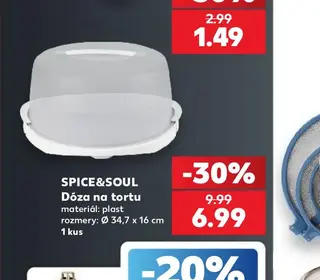 Spice&Soul Dóza na tortu plast Ø 34,7 x 16 cm