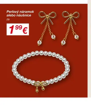 Perlový náramok alebo náušnice