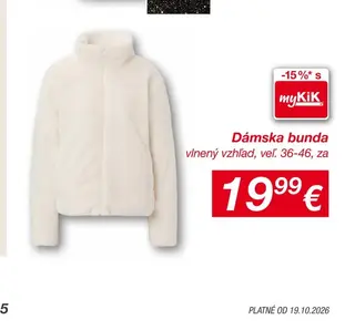Dámska bunda vlnený vzhľad