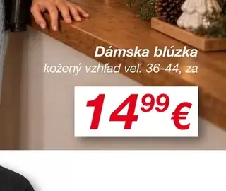 Dámska blúzka kožený vzhľad
