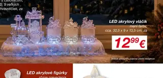 LED akrylový vláčik