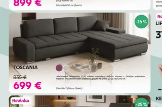 TOSCANIA rohová sedacia súprava