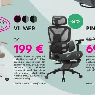 VILMER kancelárska stolička