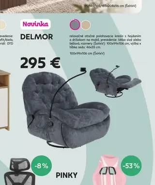 DELMOR relaxačné kreslo