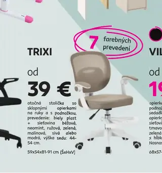 TRIXI otočná stolička