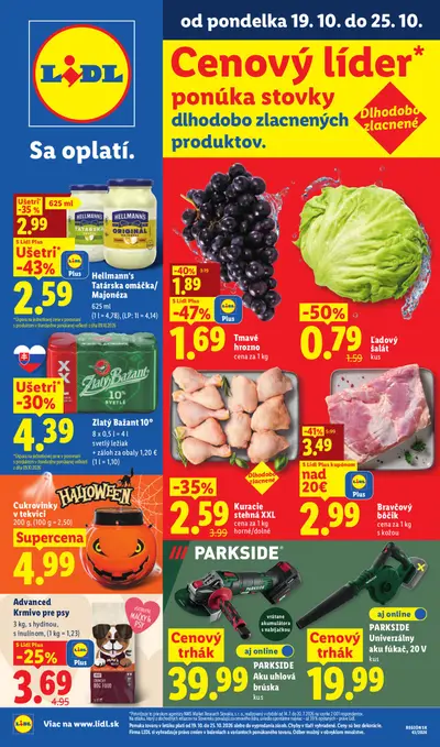 Lidl leták od 19. 10. 2026