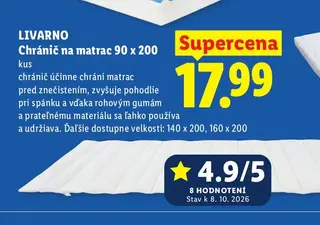 Livarno Chránič na matrac 90 x 200