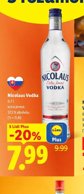 Nicolaus Vodka extra jemná 0,7 l