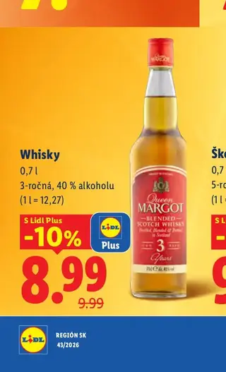 Whisky 3-ročná 0,7 l