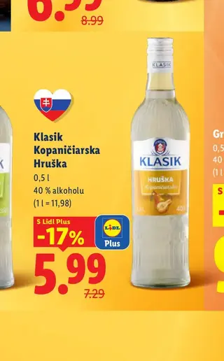 Klasik Kopaničiarska Hruška 0,5 l