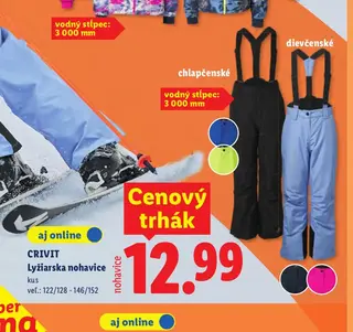 Crivit Lyžiarska nohavice