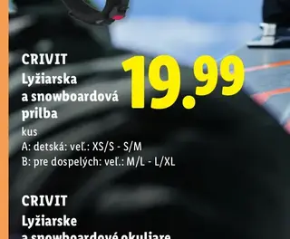 Crivit Lyžiarska a snowboardová prilba