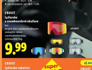 Crivit Lyžiarske a snowboardové okuliare