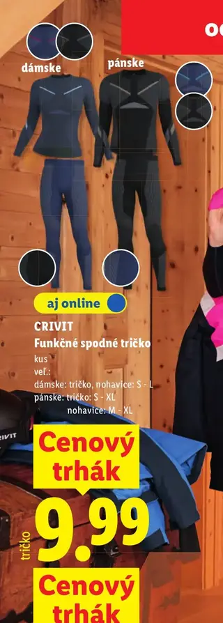 CRIVIT Funkčné spodné tričko