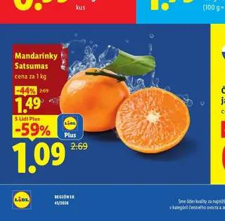 Mandarínky Satsumas