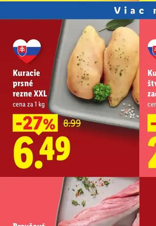Kuracie prsné rezne XXL