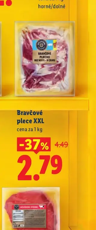 Bravčové plece XXL