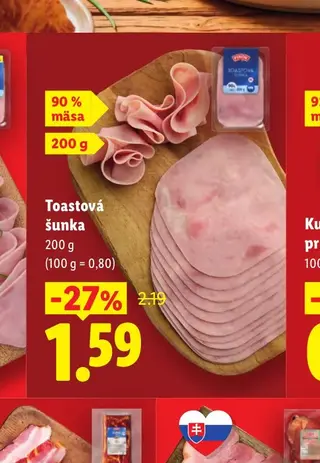 Toastová šunka 200 g
