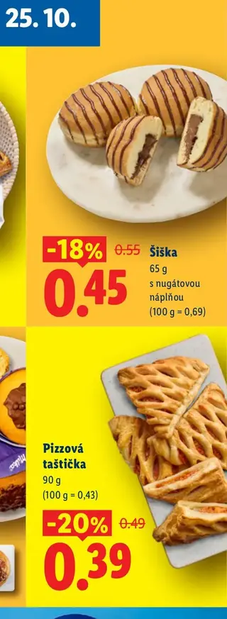 Šiška s nugátovou náplňou 65 g