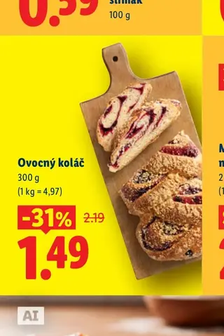 Ovocný koláč 300 g