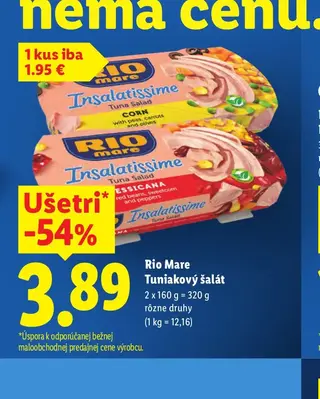 Rio Mare Tuniakový šalát 2 x 160 g