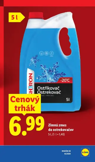 Zimná zmes do ostrekovačov 5 l