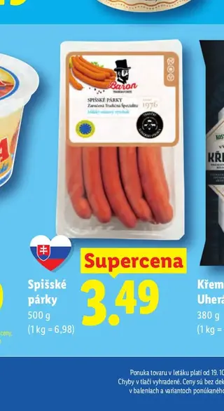 Spišské párky 500 g